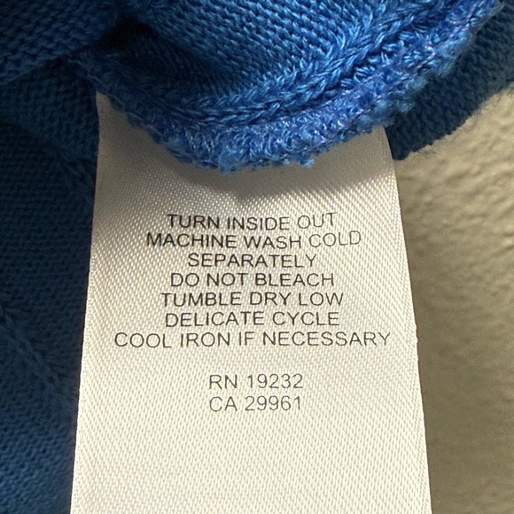Alfred Dunner Blue Pointelle Knit Sweater Top Medium USA - Picture 7 of 9